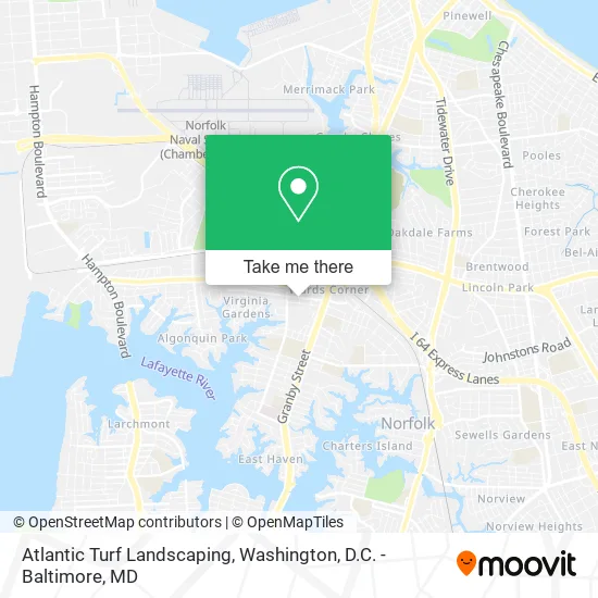 Atlantic Turf Landscaping map