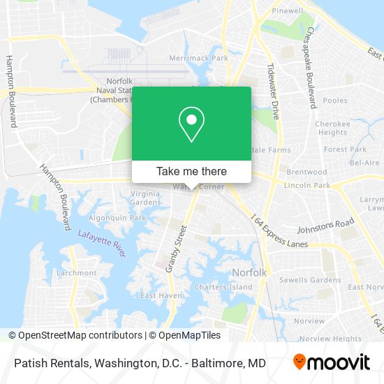 Patish Rentals map