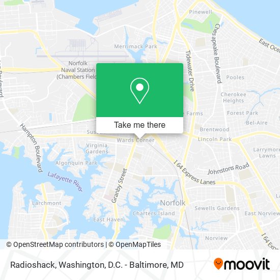 Radioshack map
