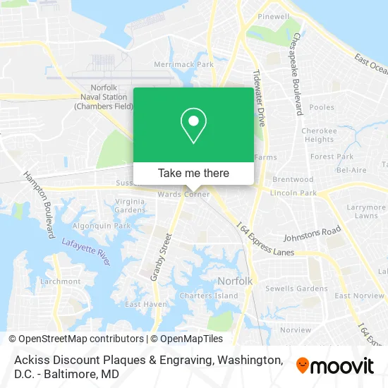 Ackiss Discount Plaques & Engraving map