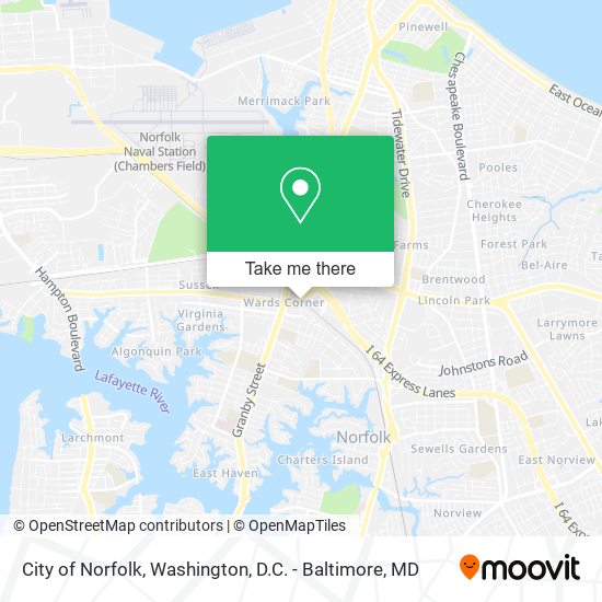 City of Norfolk map