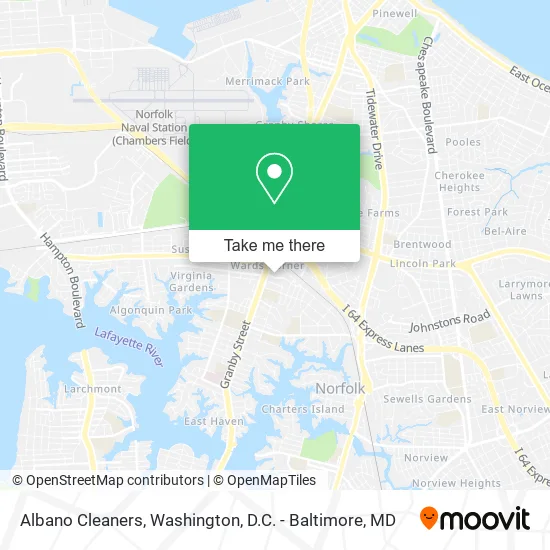 Albano Cleaners map