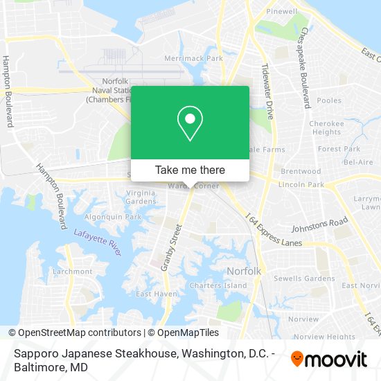 Mapa de Sapporo Japanese Steakhouse