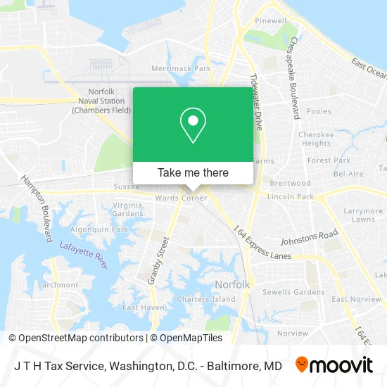 J T H Tax Service map