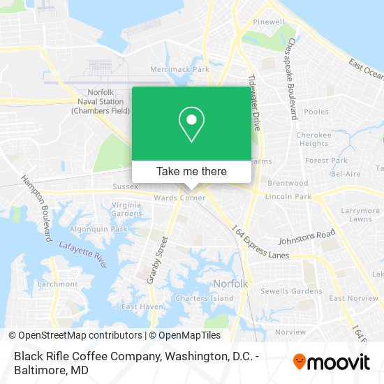Mapa de Black Rifle Coffee Company