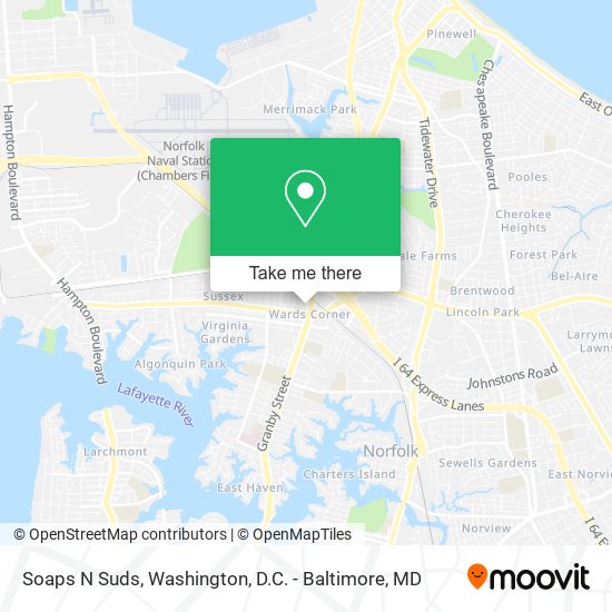 Soaps N Suds map