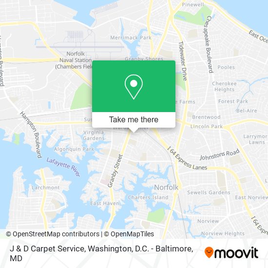 J & D Carpet Service map