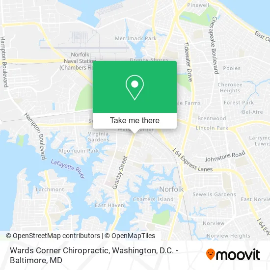 Wards Corner Chiropractic map
