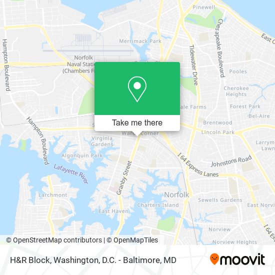 H&R Block map