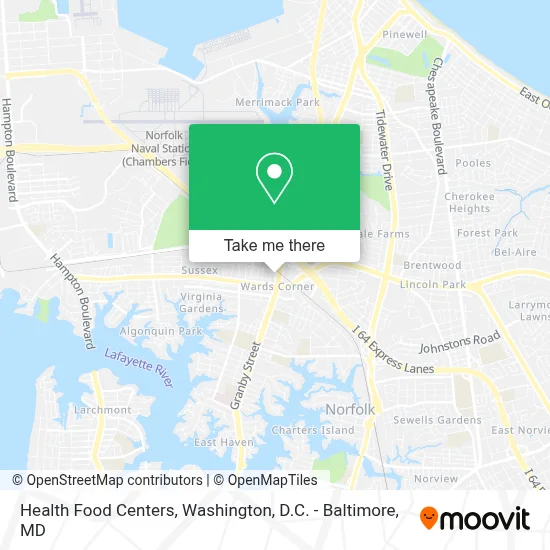 Health Food Centers map