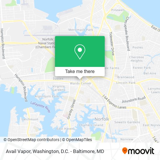 Avail Vapor map