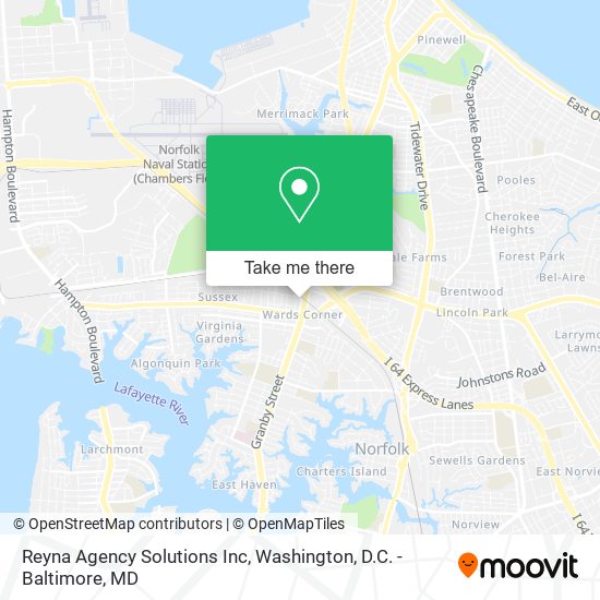 Reyna Agency Solutions Inc map