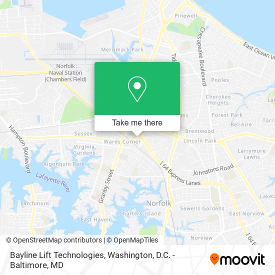 Bayline Lift Technologies map