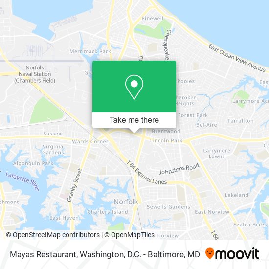Mapa de Mayas Restaurant