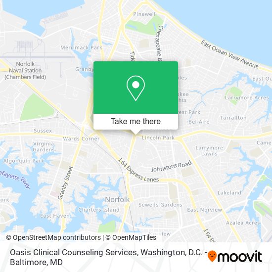 Mapa de Oasis Clinical Counseling Services