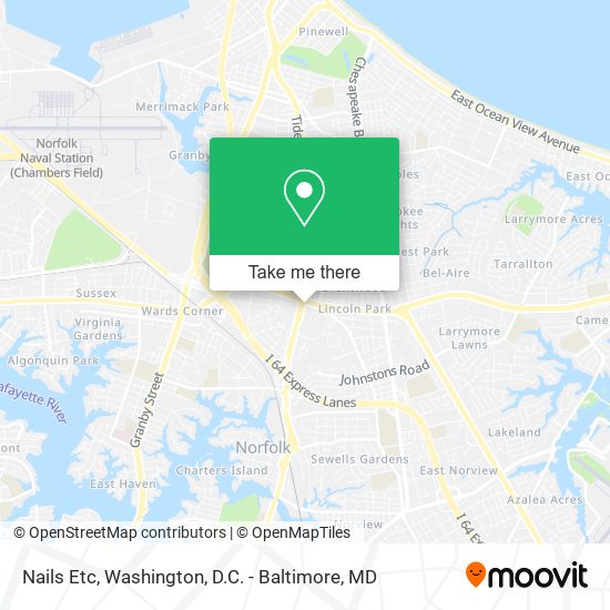 Nails Etc map