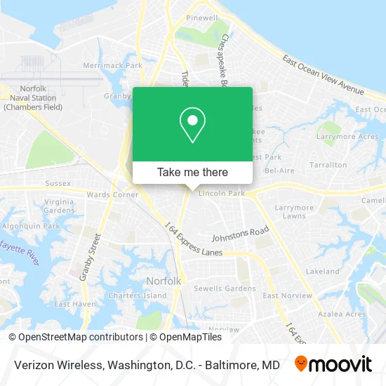 Verizon Wireless map