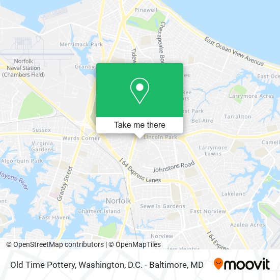 Mapa de Old Time Pottery