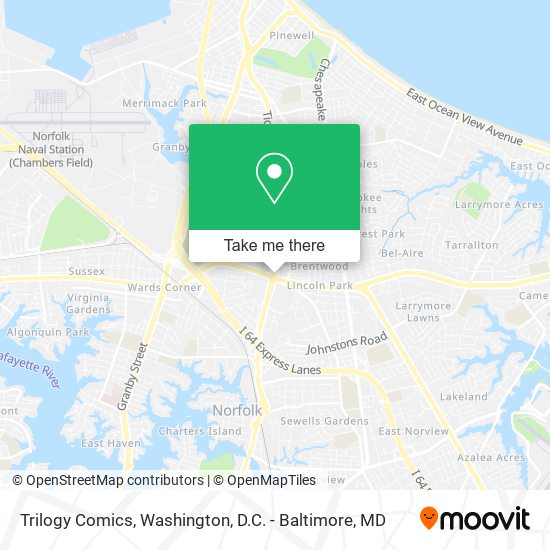 Trilogy Comics map