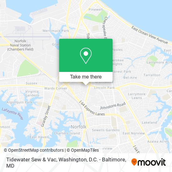 Tidewater Sew & Vac map