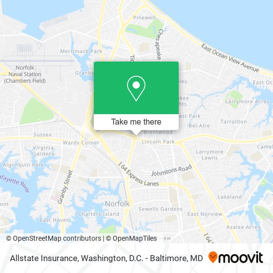Allstate Insurance map
