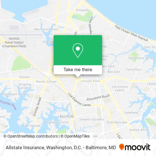 Allstate Insurance map