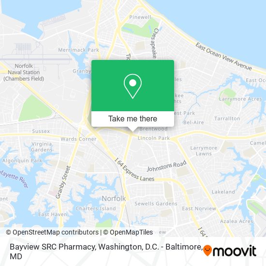 Mapa de Bayview SRC Pharmacy