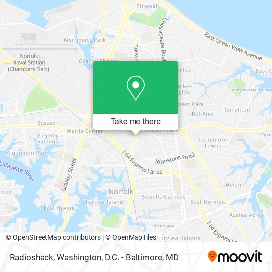 Radioshack map