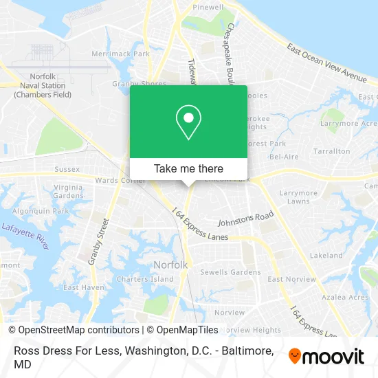 Ross Dress For Less map