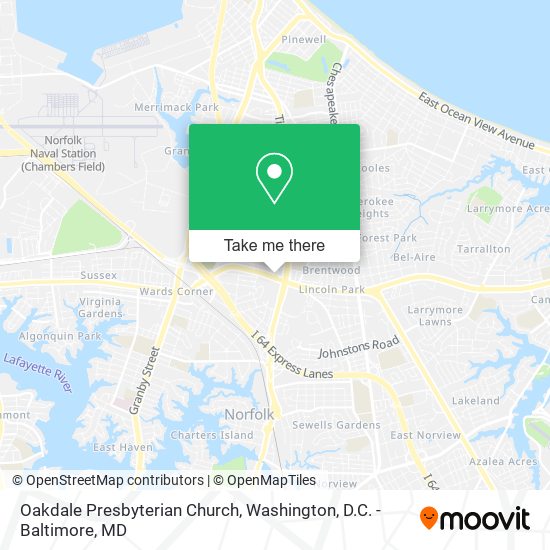 Mapa de Oakdale Presbyterian Church