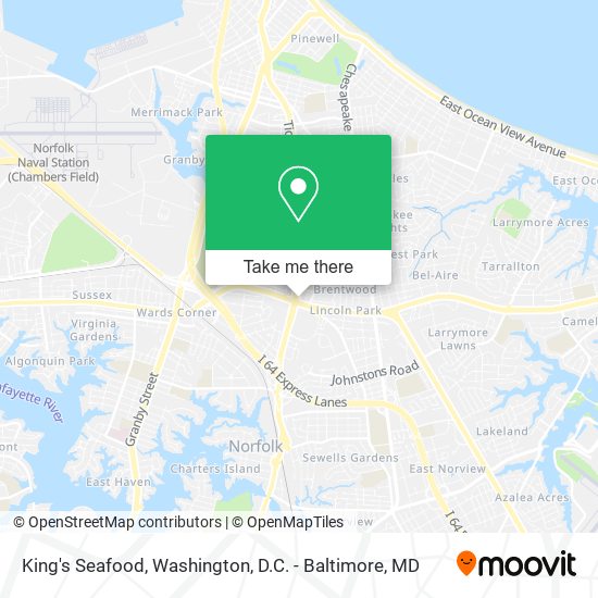King's Seafood map