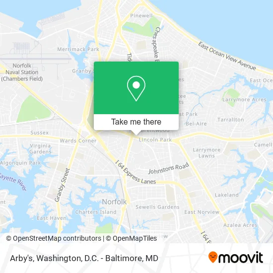 Arby's map