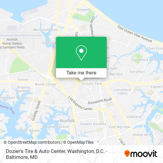 Mapa de Dozier's Tire & Auto Center