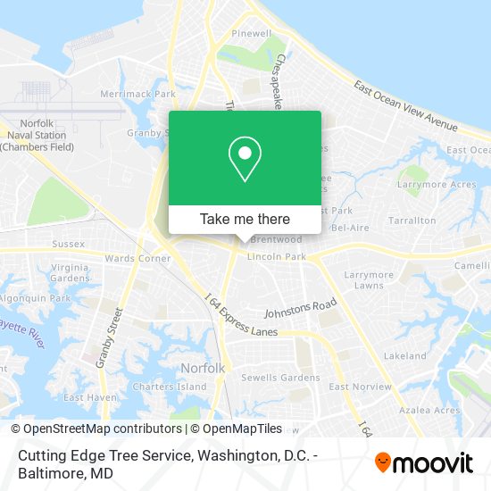 Mapa de Cutting Edge Tree Service