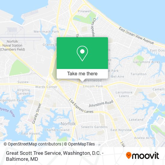 Mapa de Great Scott Tree Service