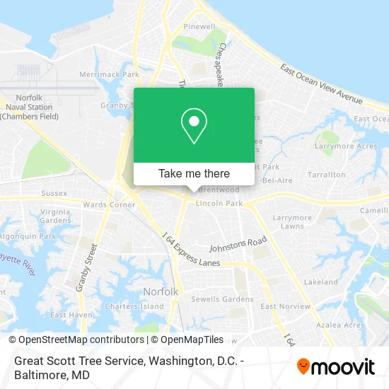 Mapa de Great Scott Tree Service