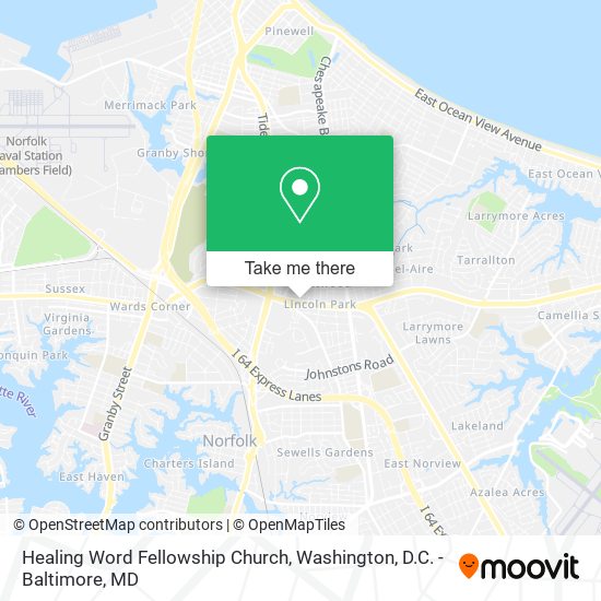 Healing Word Fellowship Church map