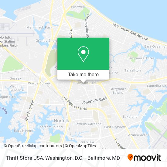 Thrift Store USA map