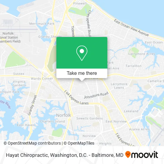 Hayat Chiropractic map