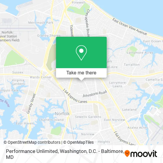 Performance Unlimited map