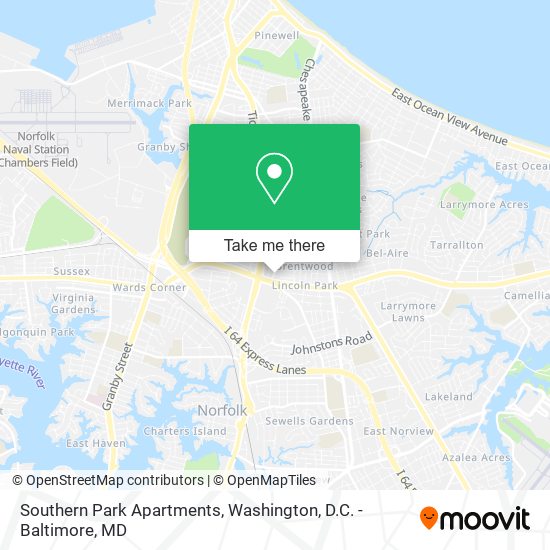 Southern Park Apartments map