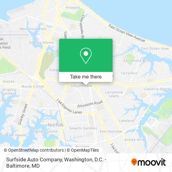 Surfside Auto Company map