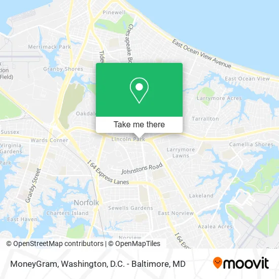 MoneyGram map
