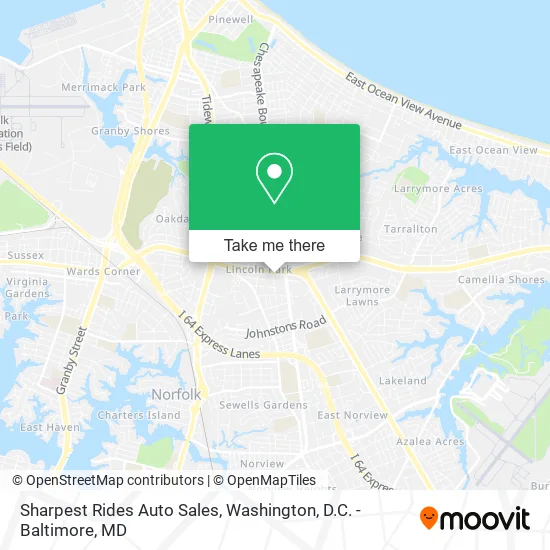 Sharpest Rides Auto Sales map