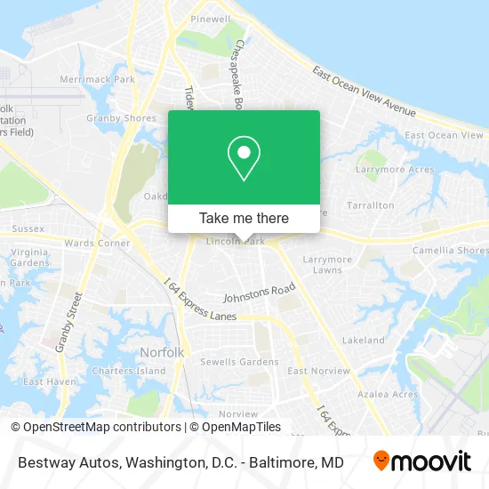 Bestway Autos map