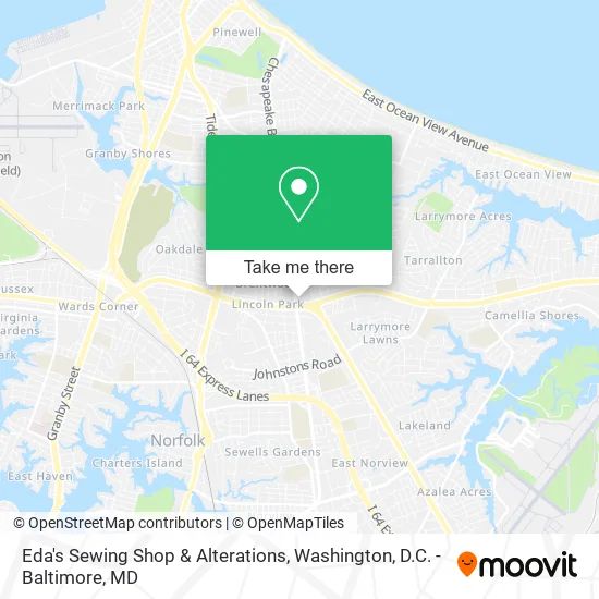 Eda's Sewing Shop & Alterations map