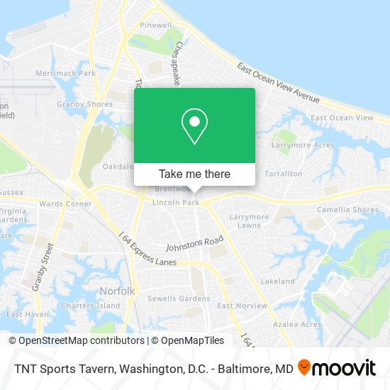 TNT Sports Tavern map