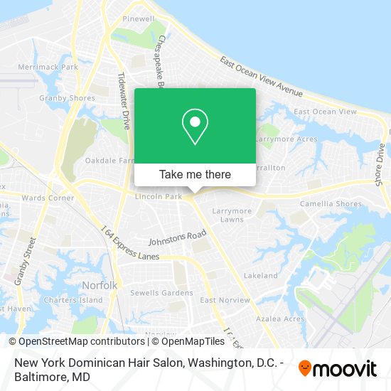 Mapa de New York Dominican Hair Salon
