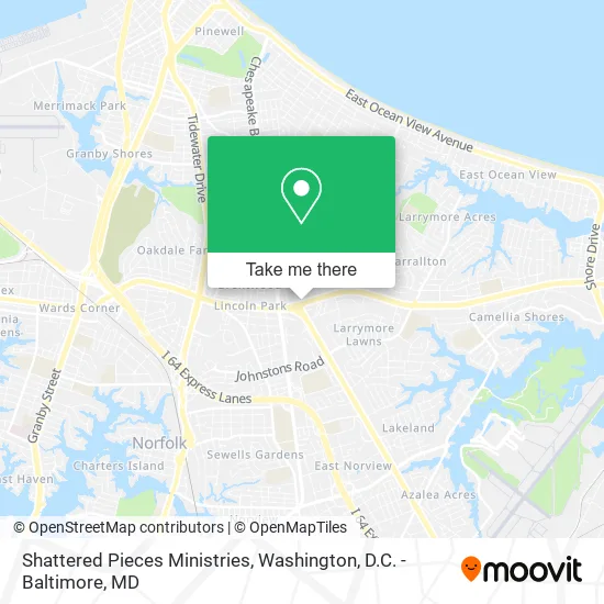 Shattered Pieces Ministries map