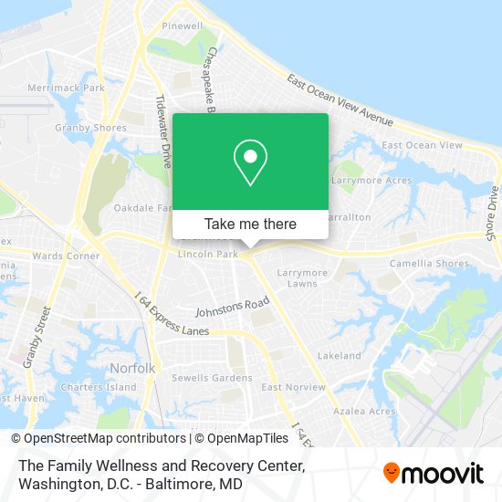 The Family Wellness and Recovery Center map